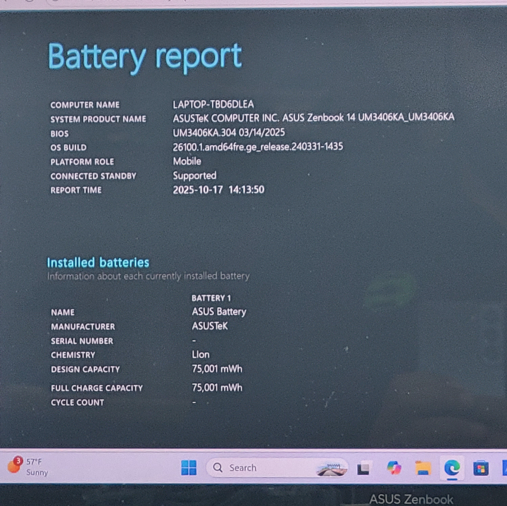 Asus Zenbook 14 UM3406K 14" Ryzen AI 7 350 2.0GHz 32GB RAM 1TB SSD
