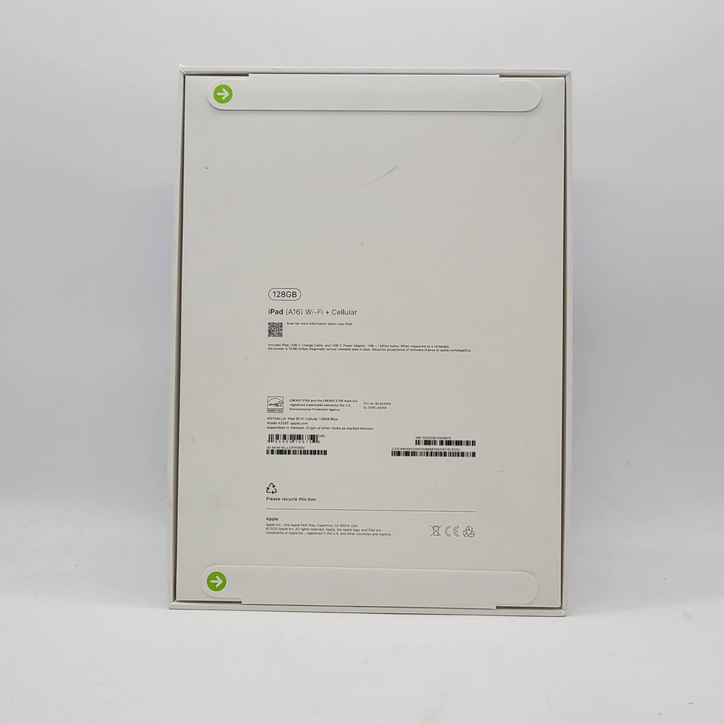 New Factory Unlocked Apple iPad 11" (A16) 128GB Blue MD7G4LL/A