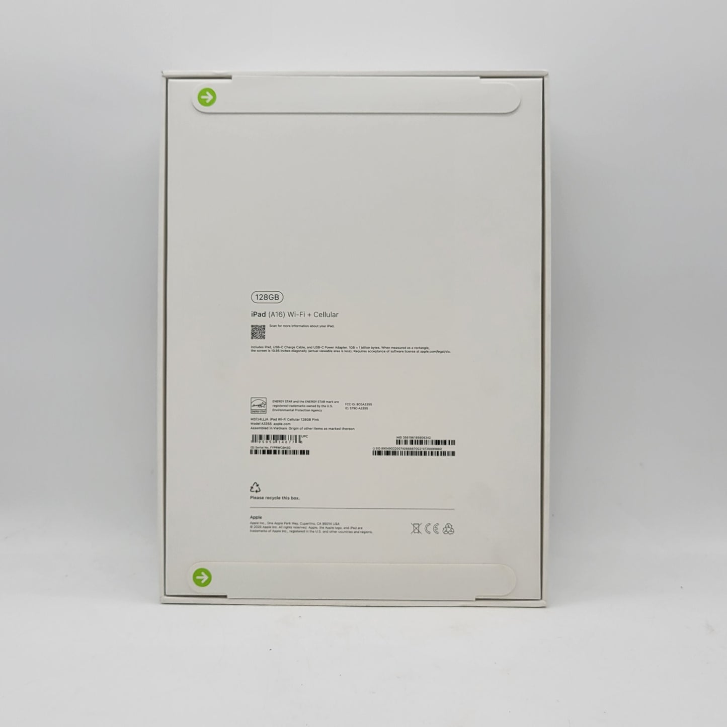 New Factory Unlocked Apple iPad 11" (A16) 128GB Pink MD7J4LL/A