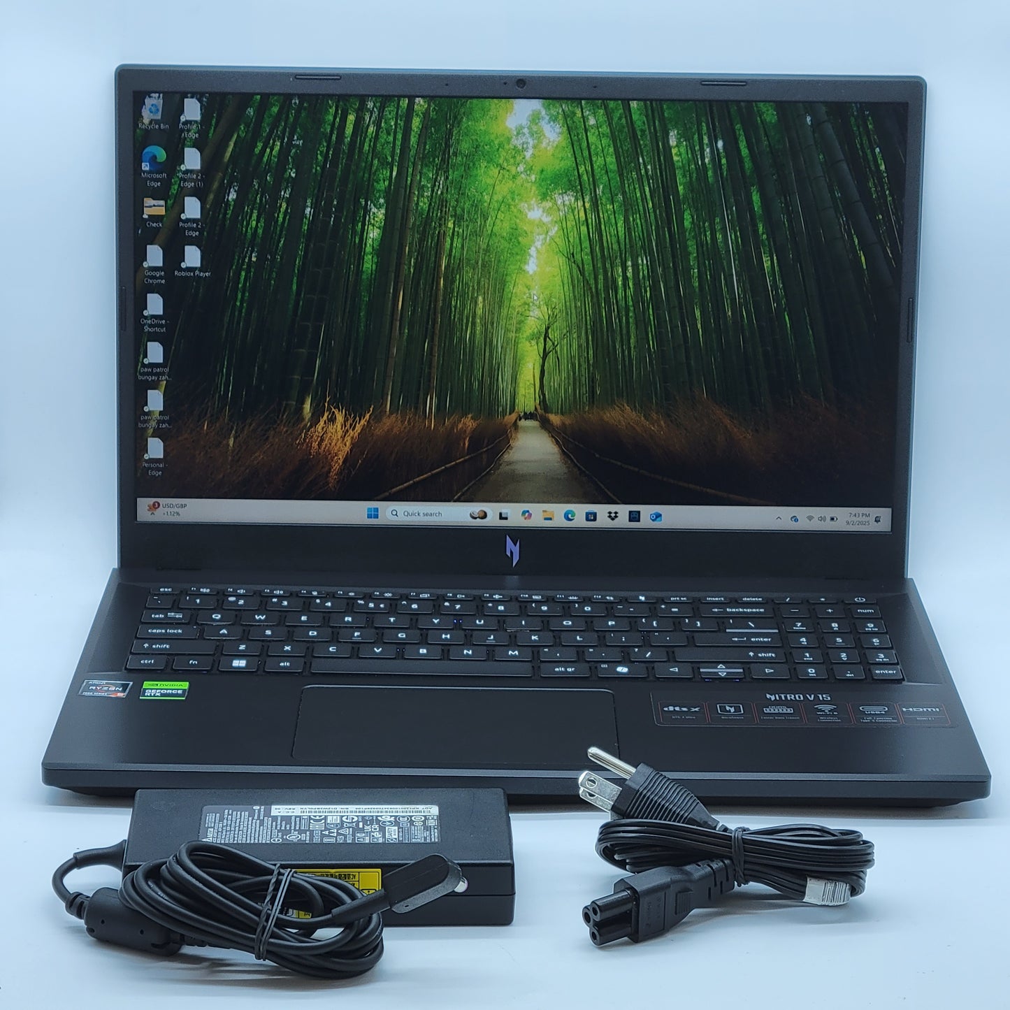 Acer Nitro V 15 AMD Ryzen 5 7535HS 16GB RAM 512GB SSD GeForce RTX 4050
