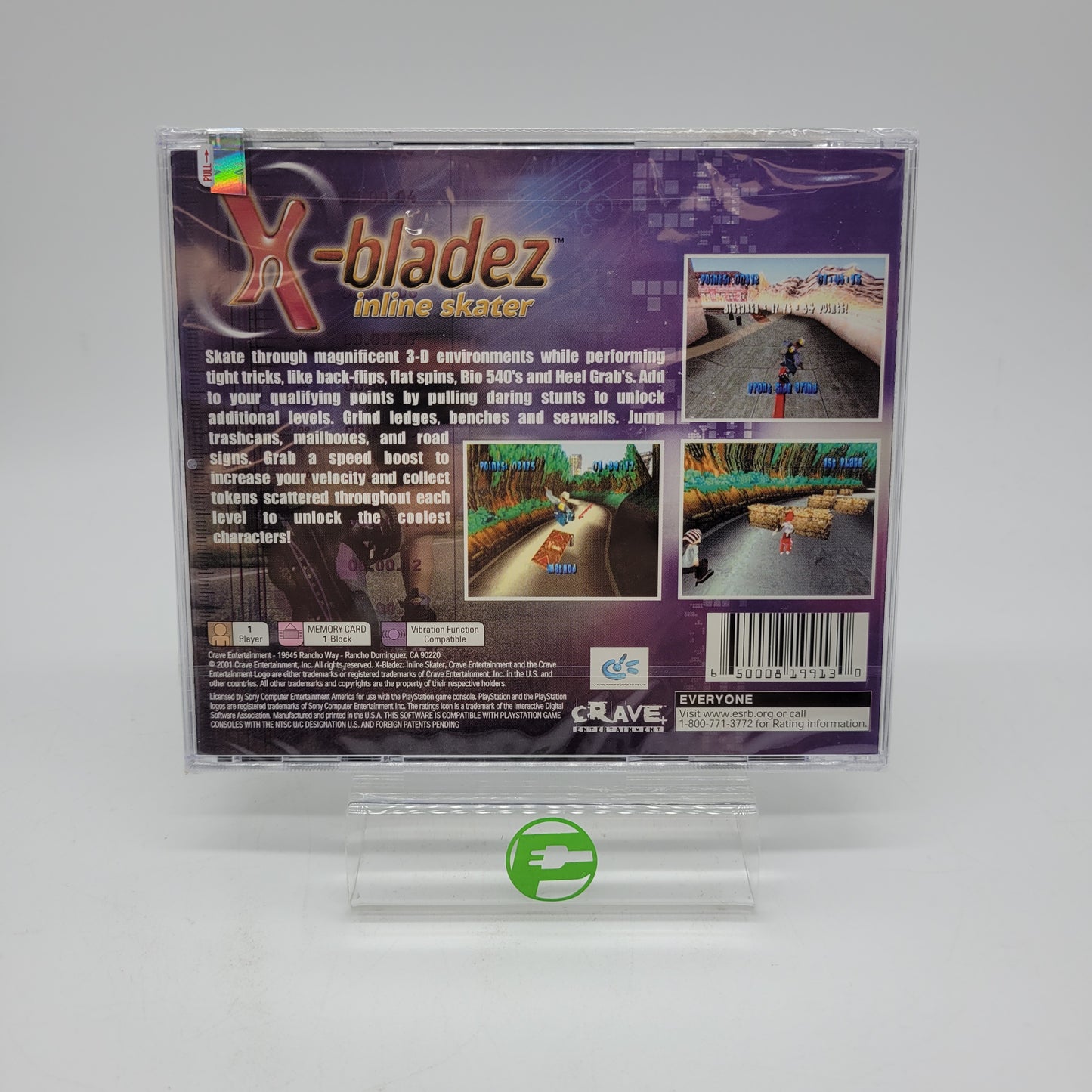 New X-Bladez Inline Skater (Sony PlayStation 1 PS1, 2002) Sealed