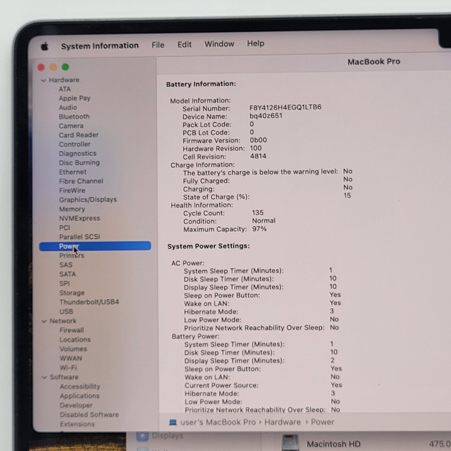 2023 Apple MacBook Pro 14" M3 10C GPU 4.0GHz 8GB RAM 512GB SSD A2918