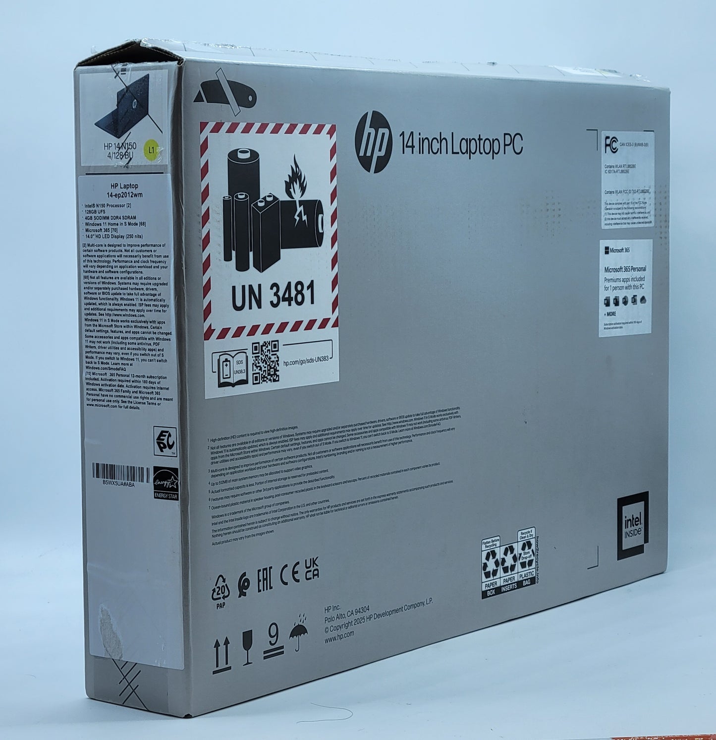 HP Laptop 14-EP2012WM 14" N150 4GB RAM 128GB SSD Flawless
