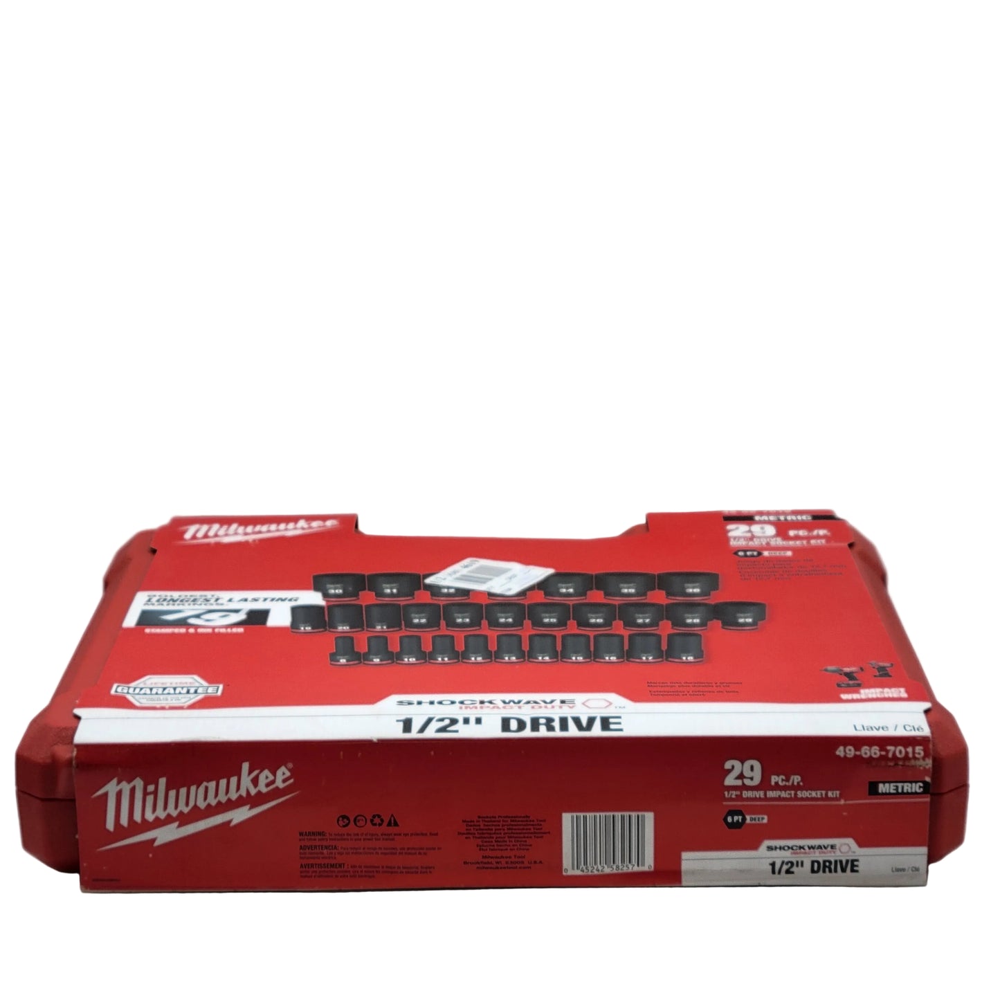 New Milwaukee 49-66-7015 1/2" Drive Impact Socket Kit 29 PC Shockwave