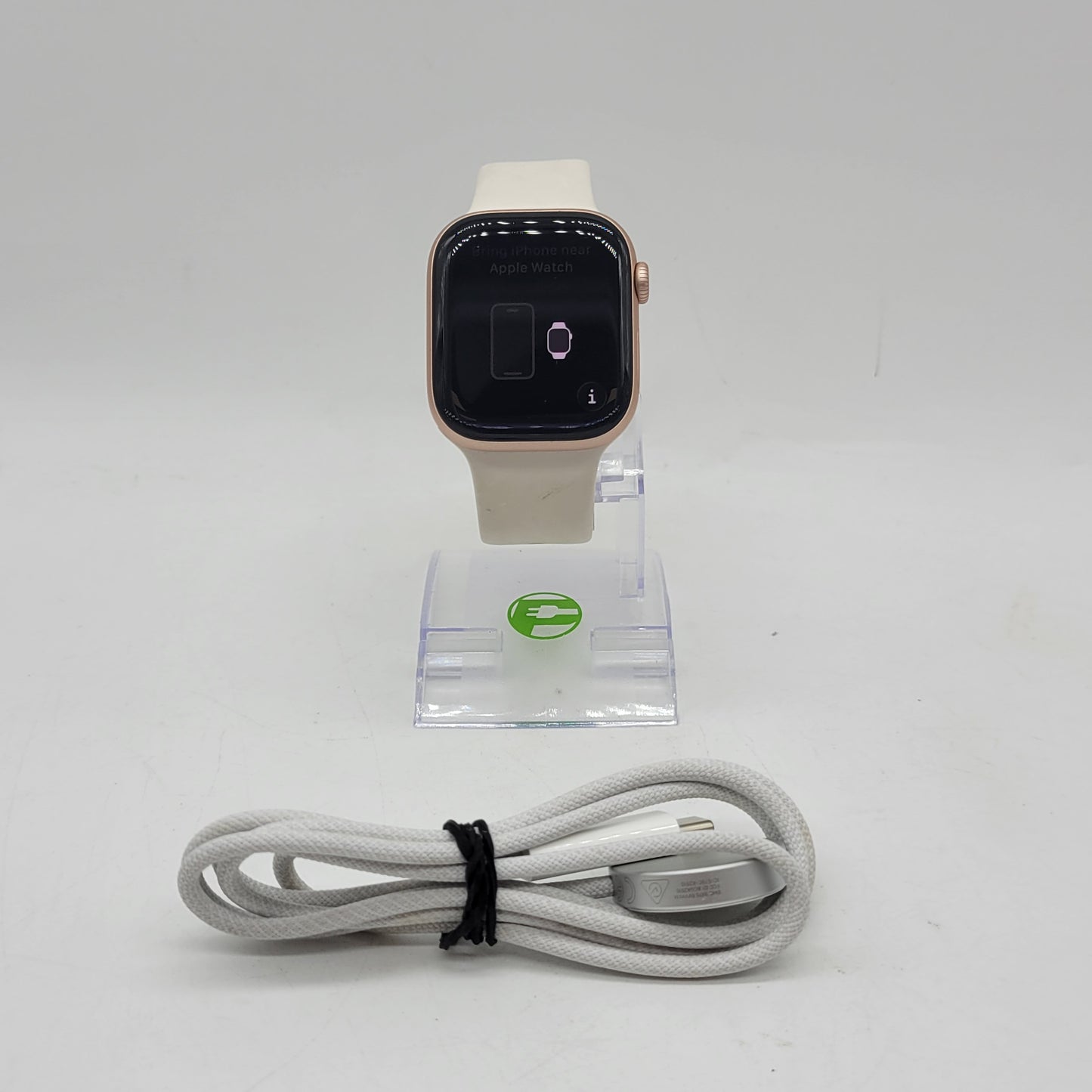 Unlocked Apple Watch Series 10 42MM Gold Aluminum Starlight Sport Band MWX93LW/A