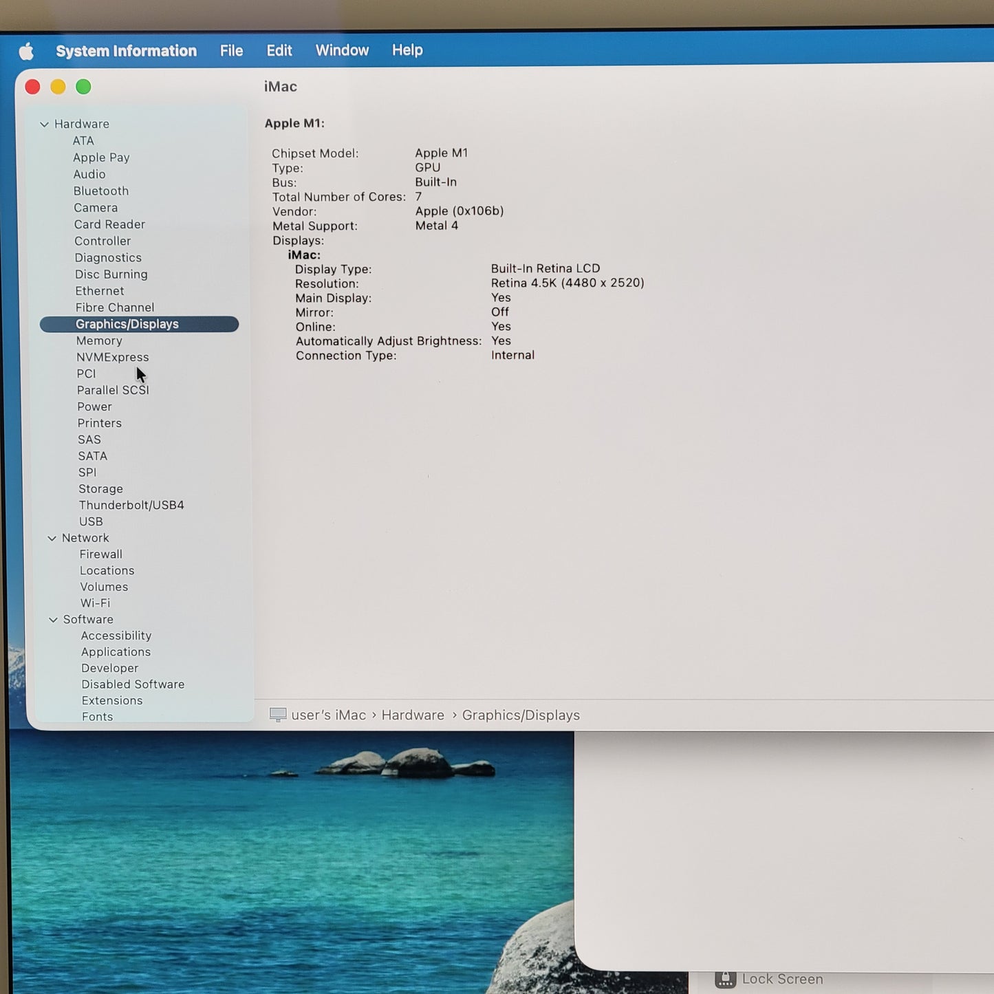 2021 Apple iMac 24" M1 8 Core 3.2GHz 8GB RAM 256GB SSD Blue A2439