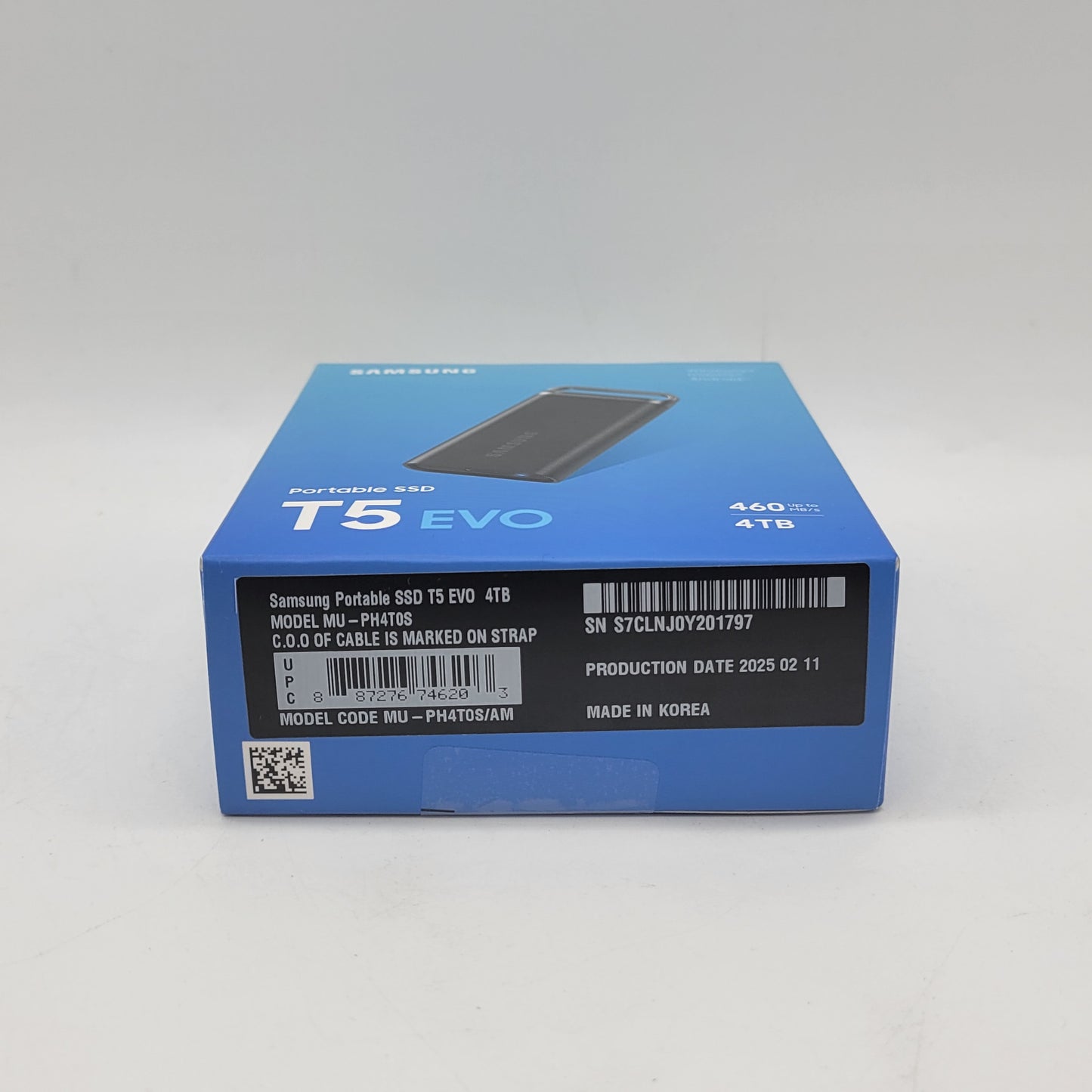 New Samsung T5 EVO 4TB Portable SSD MU-PH4T0S