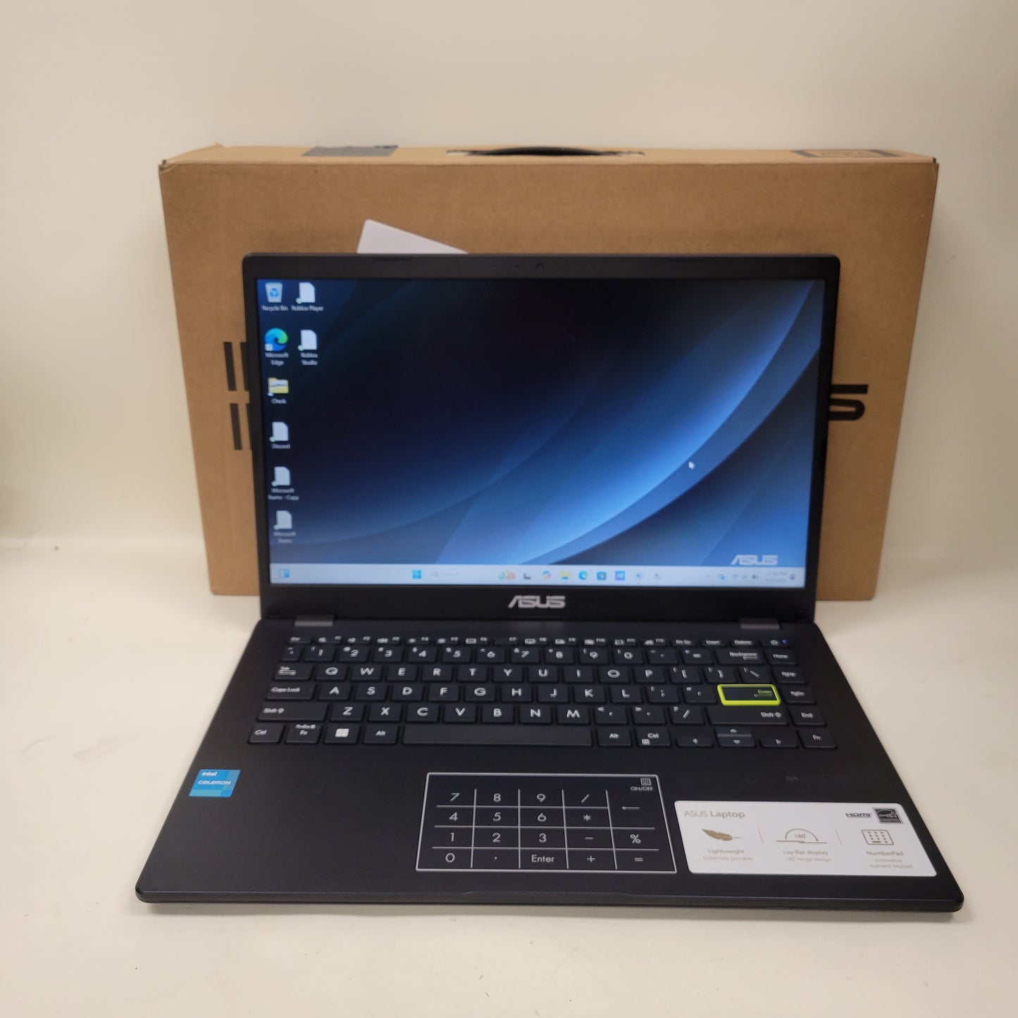 ASUS Notebook E410KA 14" Celeron N4500 1.1GHz 4GB RAM 64GB eMMc