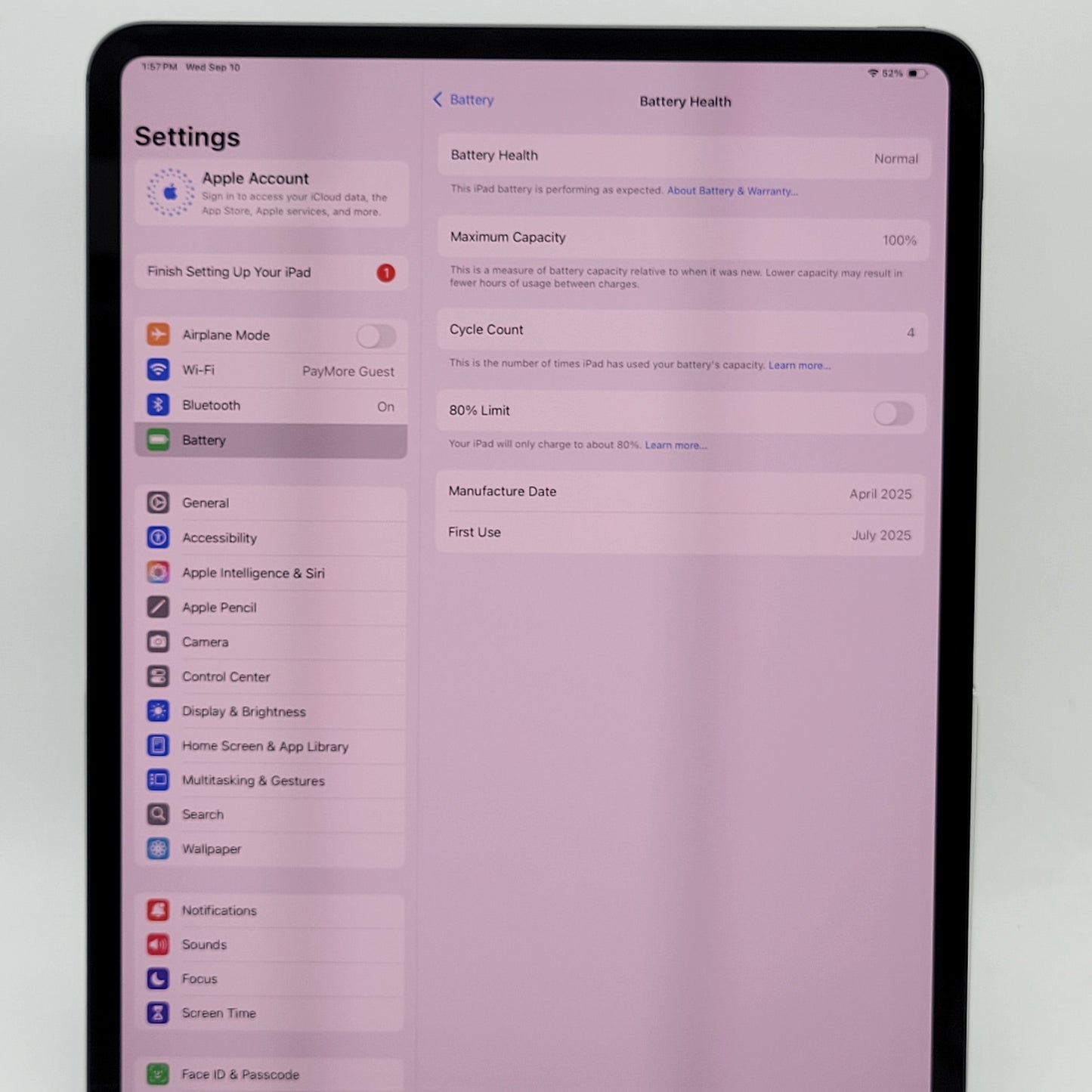 WiFi Only Apple iPad Pro 13" M4 256GB Space Gray MVX23LL/A