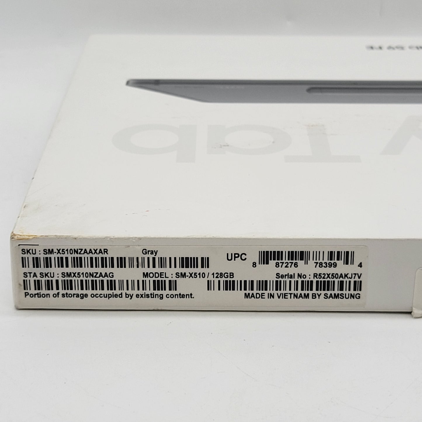 New WiFi Only Samsung Galaxy Tab S9 FE 10.9" 128GB Gray SM-X510