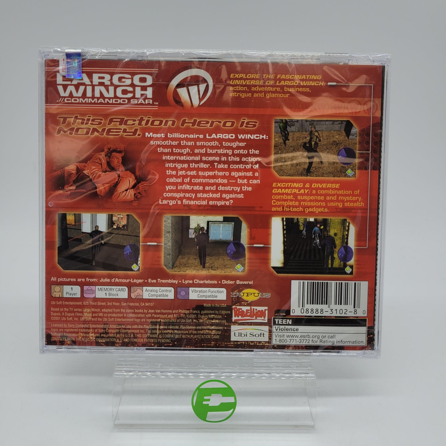 New Largo Winch (Sony PlayStation 1 PS1, 2002) Sealed
