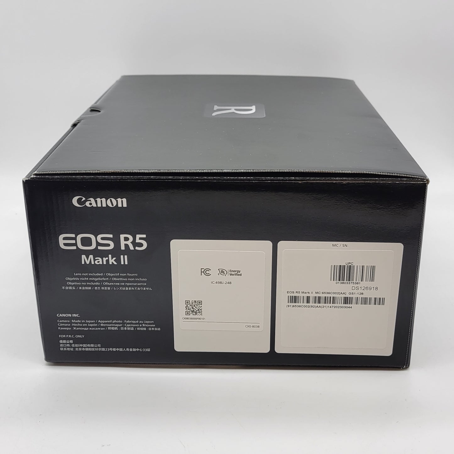Canon EOR R5 Mark II 45MP Full Frame Mirrorless Digital Camera