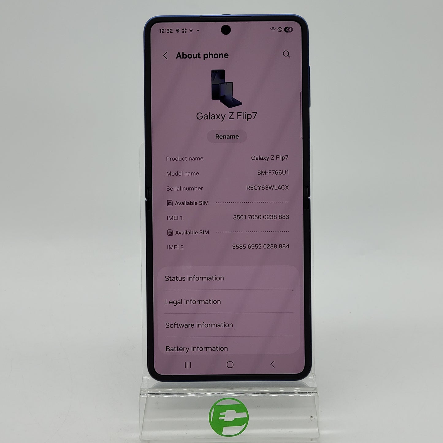 Factory Unlocked Samsung Galaxy Z Flip7 8GB RAM 512GB SM-F766U1 Blue Shadow