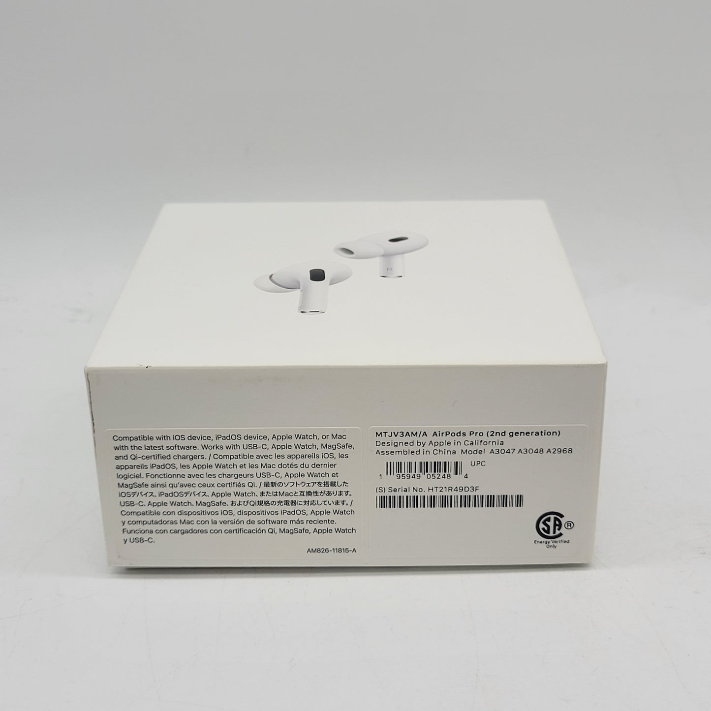 Apple AirPods Pro 2nd Gen Complete A3048 A3047 A2968 MTJV3AM/A