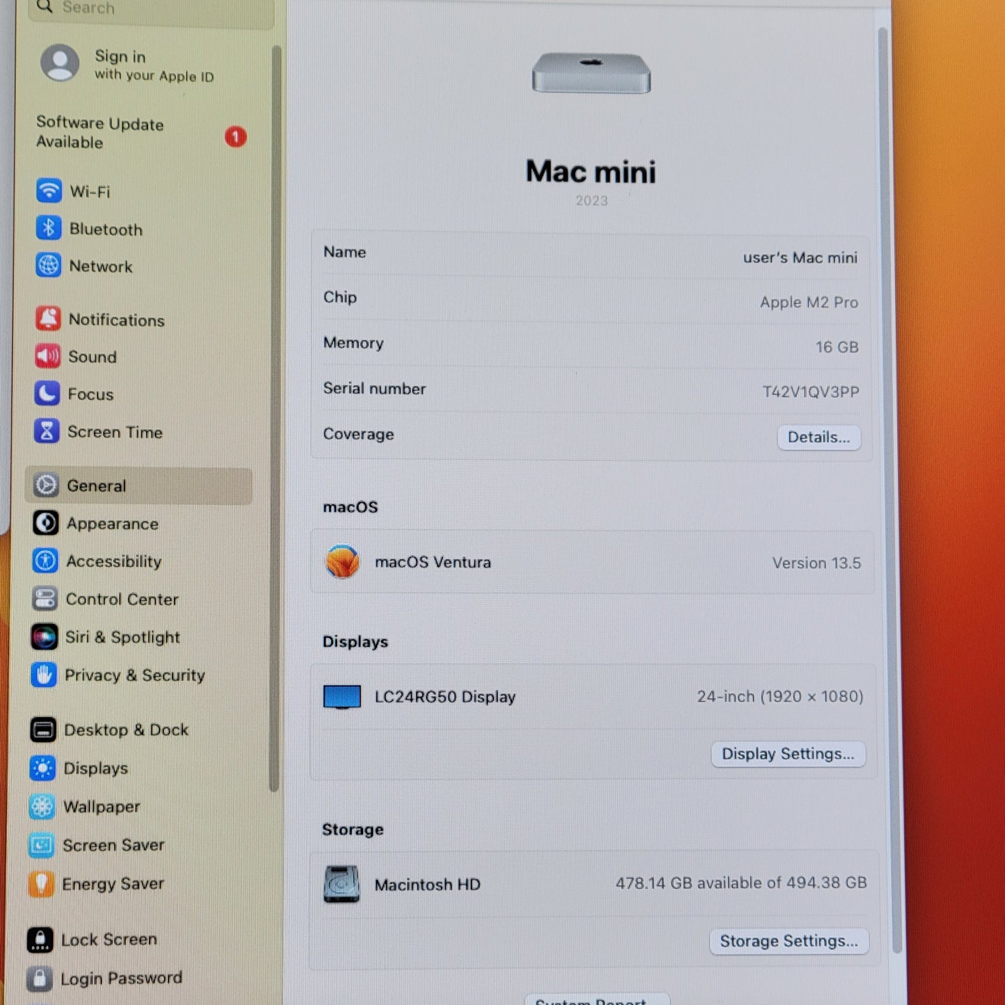 2023 Apple Mac Mini M2 Pro 3.5GHz 16GB RAM 512GB SSD Silver A2816