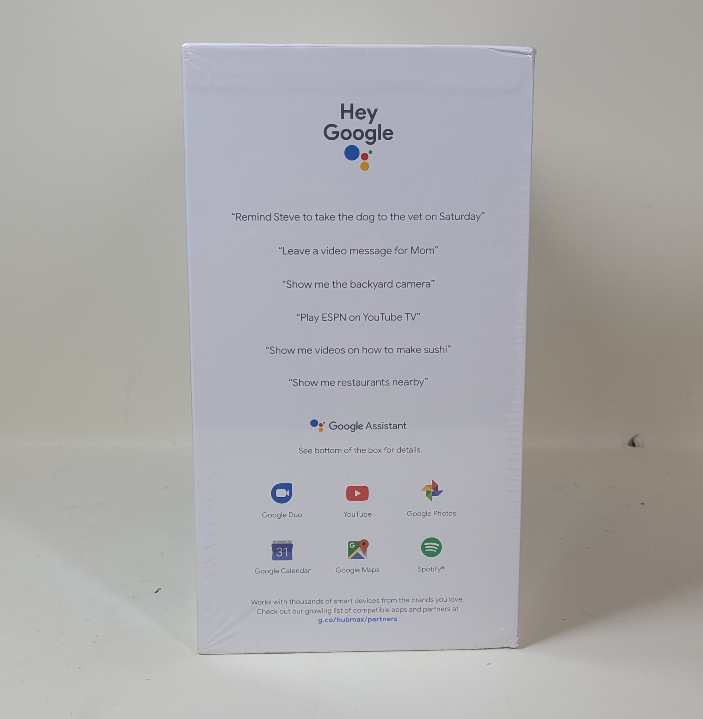 New Google Nest Hub Max Smart Display Google Assistant Charcoal GA00639-US