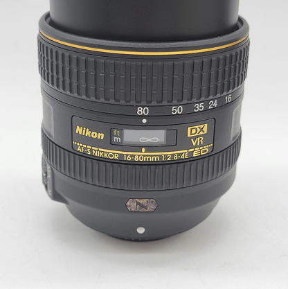 Nikon Nikon AF-S Nikkor 16-80mm f/2.8-4E ED DX VR Lens