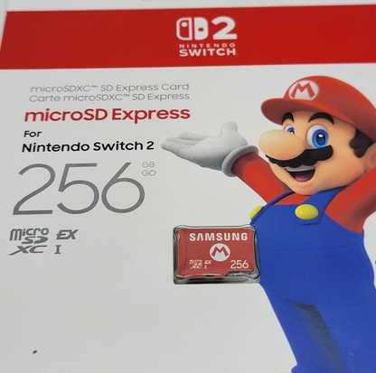 New Samsung MicroSD Card 256GB for nintendo Switch 2 MB-MZ256S