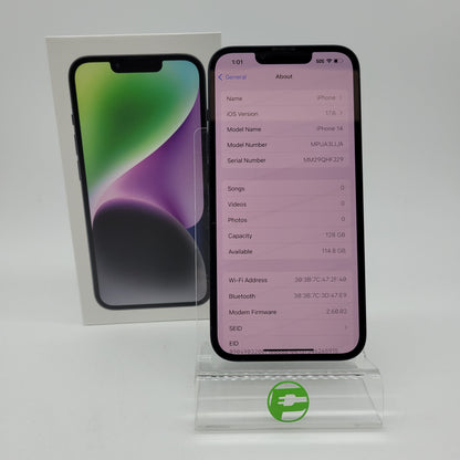 T-Mobile Apple iPhone 14 eSIM 128GB Midnight MPUA3LL/A