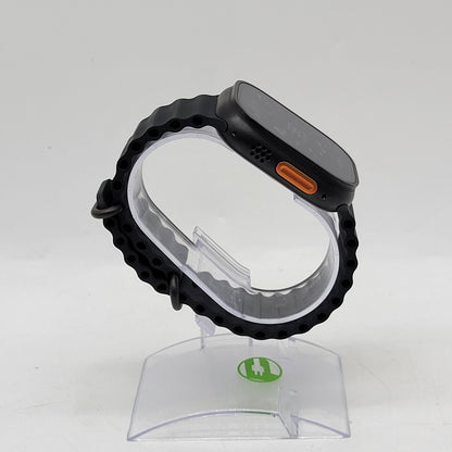 Unlocked Apple Watch Ultra 3 49MM Black Titanium Black Ocean Band MF0J4LW/A