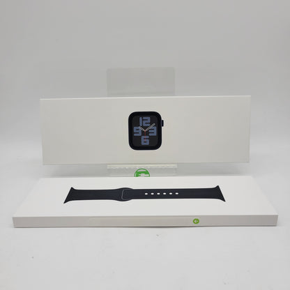 Unlocked Apple Watch SE 2nd Gen 44MM Midnight Aluminum Midnight Sport Band A2727