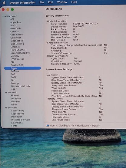 2024 Apple MacBook Air 13.6" M3 8C GPU 4.0GHz 8GB RAM 256GB SSD A3113