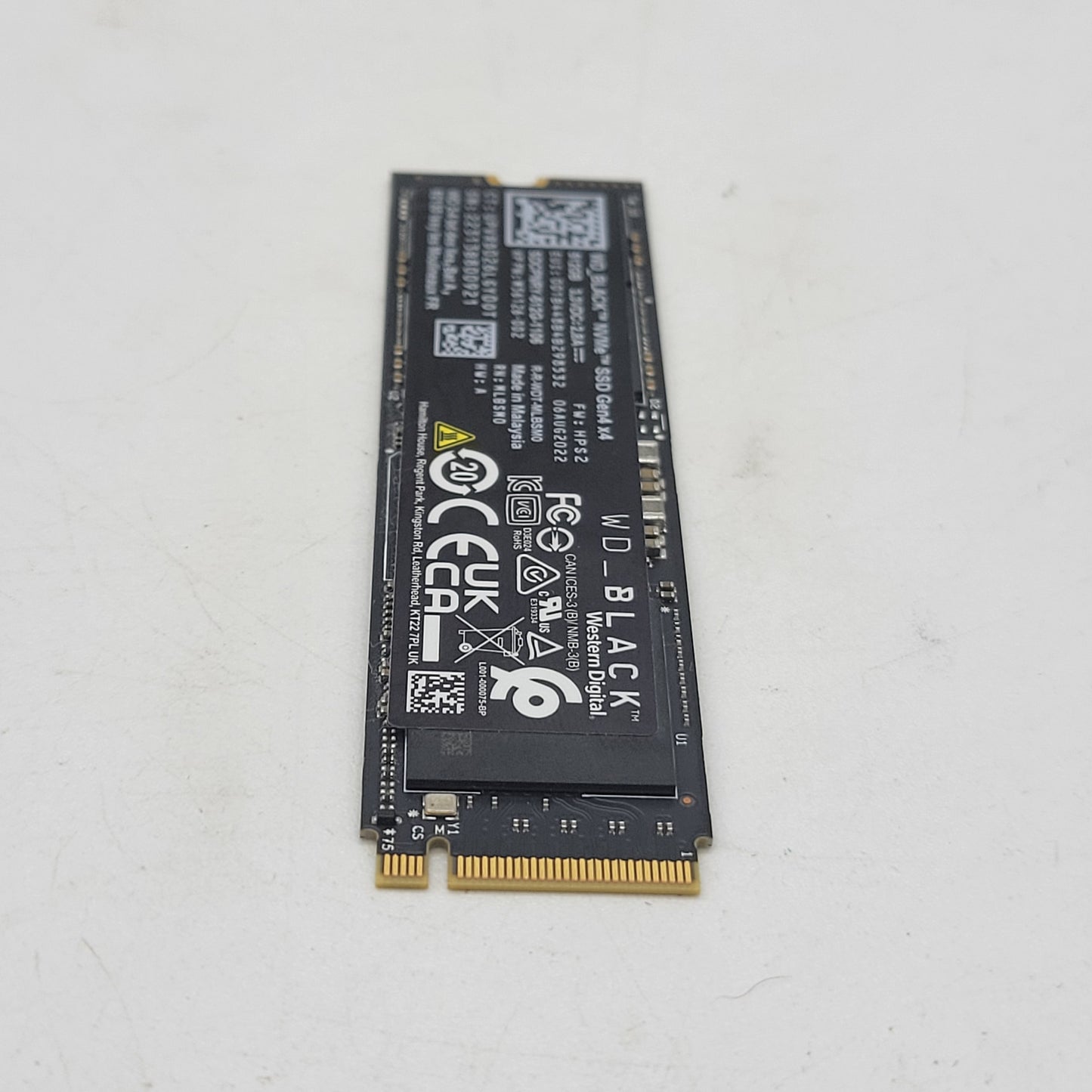 Western Digital WD 2280mm WD-Black 512GB M.2 NVMe Gen 4.0 x 4 SSD 