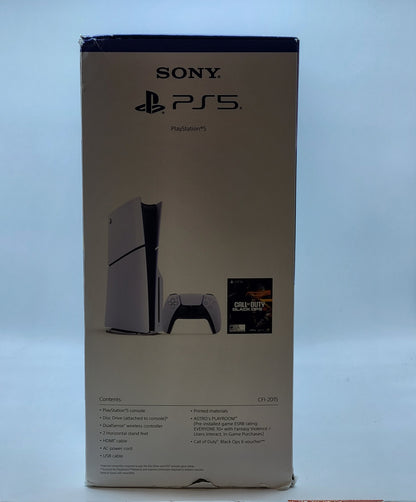 New Sony PlayStation 5 Slim Disc Edition PS5 1TB White Console Gaming System