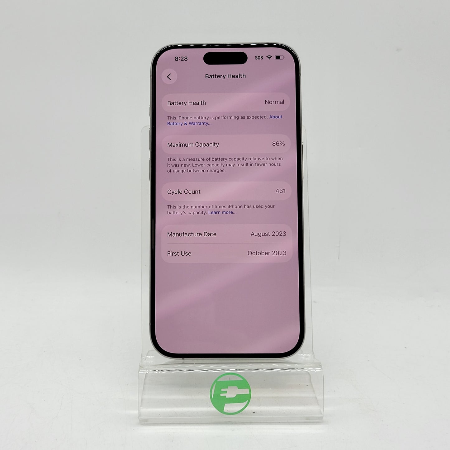 Factory Unlocked Apple iPhone 15 Pro 128GB Natural Titanium MTQP3LL/A