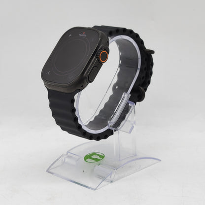 Unlocked Apple Watch Ultra 3 49MM Black Titanium Black Ocean Band MF0J4LW/A