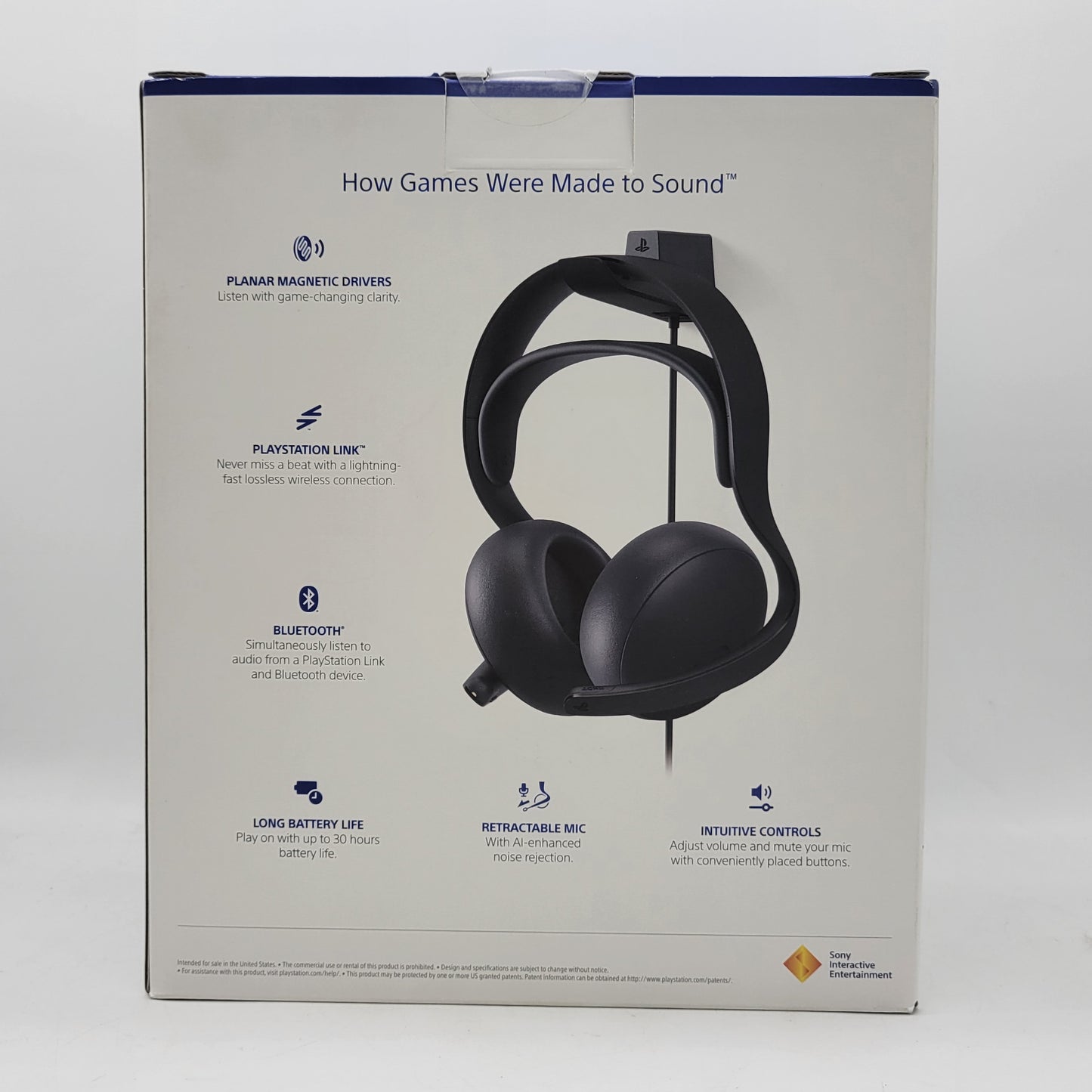New Sony PlayStation Pulse Elite Gaming Headset Black CFI-ZWH2