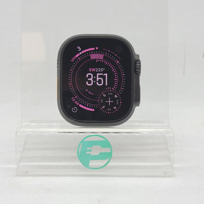 Unlocked Apple Watch Ultra 2 49MM Black Titanium Black Band MX4R3LW/A