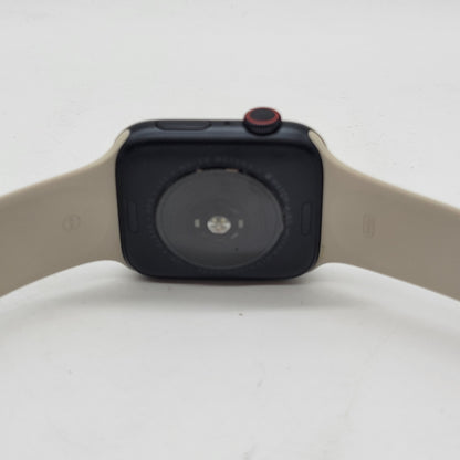 Unlocked Apple Watch SE 2nd Gen 44MM Midnight Aluminum Starlight Sport Band