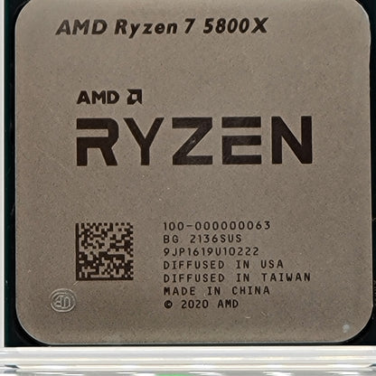 AMD Ryzen 7 5800X 3.80GHz 8 Core 100-000000063 16 Thread AM4
