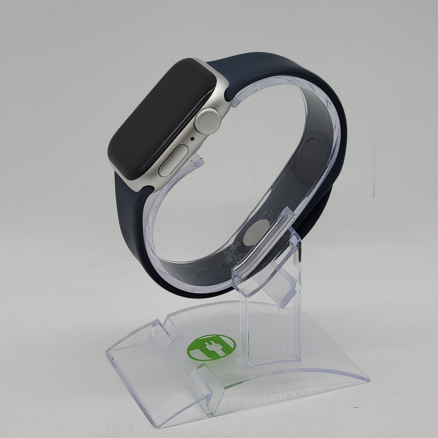 GPS Only Apple Watch SE 2nd Gen 40MM Silver Aluminum Blue Sport Band A2722