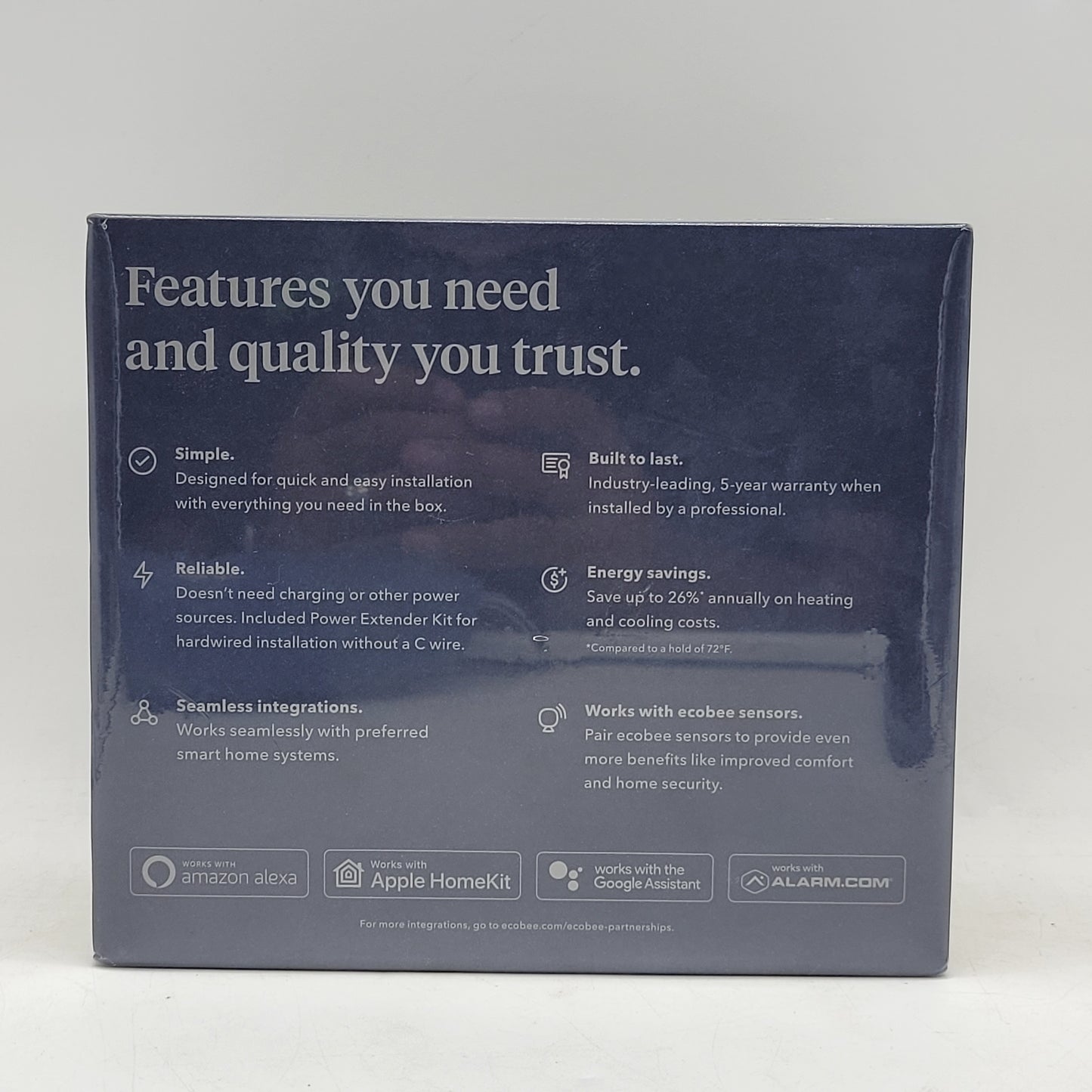 New ecobee Enhanced Smart Themostat Pro Black EB-STATE6LP-01