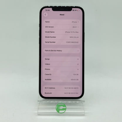 Unlocked Apple iPhone 12 Pro Max 128GB Pacific Blue MGCJ3LL/A