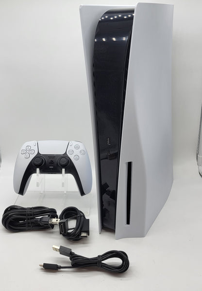 Sony PlayStation 5 Disc Edition PS5 825GB White Console Gaming System CFI-1215A