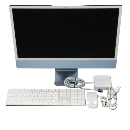 2021 Apple iMac 24" M1 8 Core 3.2GHz 8GB RAM 256GB SSD Blue A2439