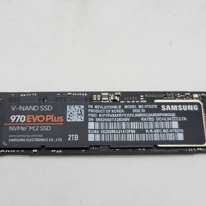 Samsung 2280mm 970 EVO Plus 2TB M.2 NVMe Gen 3.0 x 4 SSD MZVL22T0HBLB