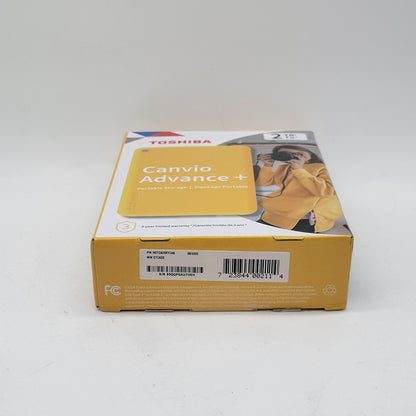 New Toshiba Portable Canvio Advance Plus 2TB HDD DTCA20