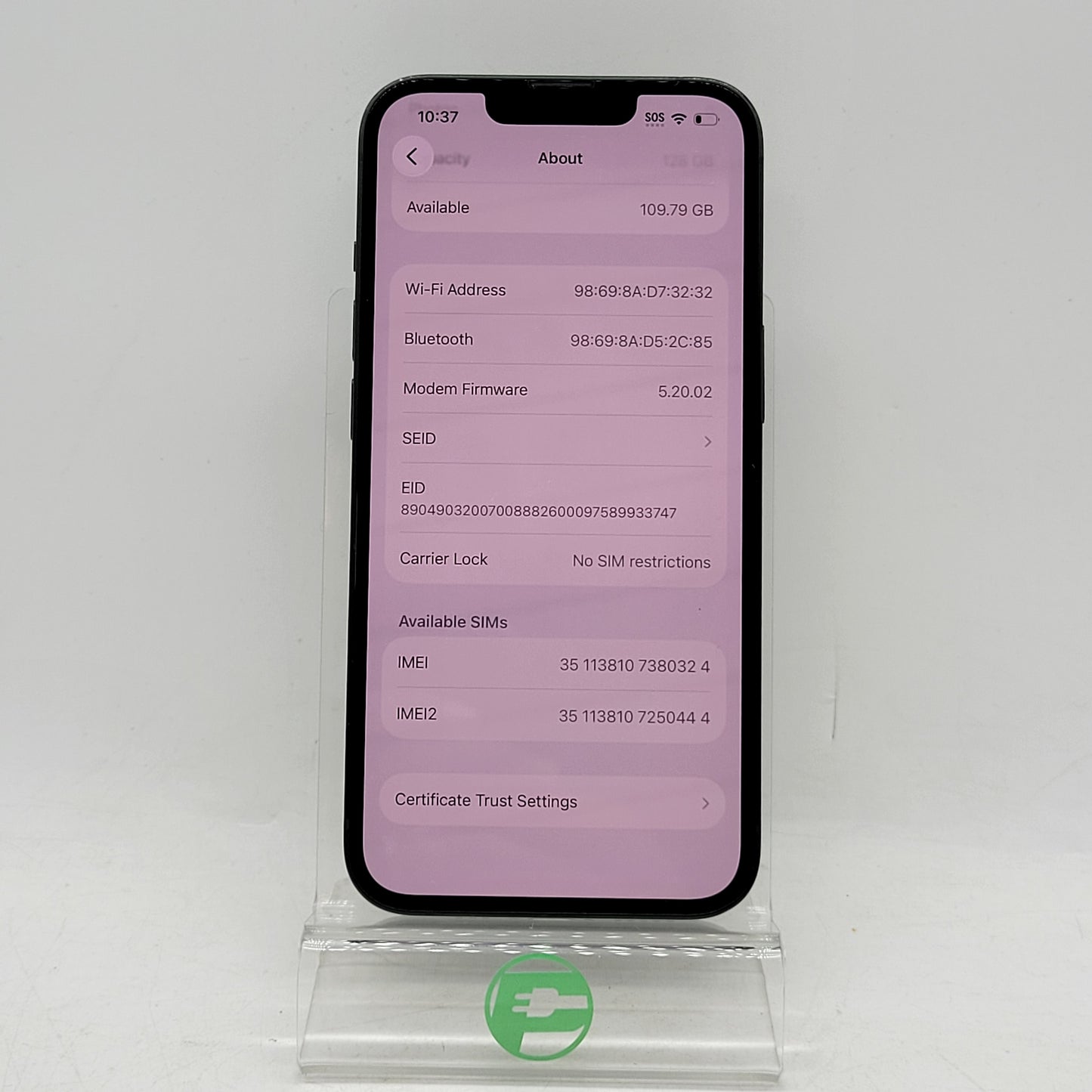 Factory Unlocked Apple iPhone 13 128GB Green MNG63LL/A