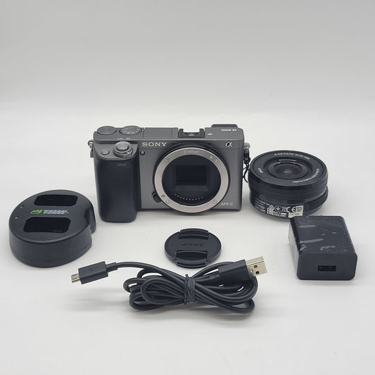 Sony Alpha A6000 24.3MP Mirrorless Digital Camera 4101 Shutter Count With Lens