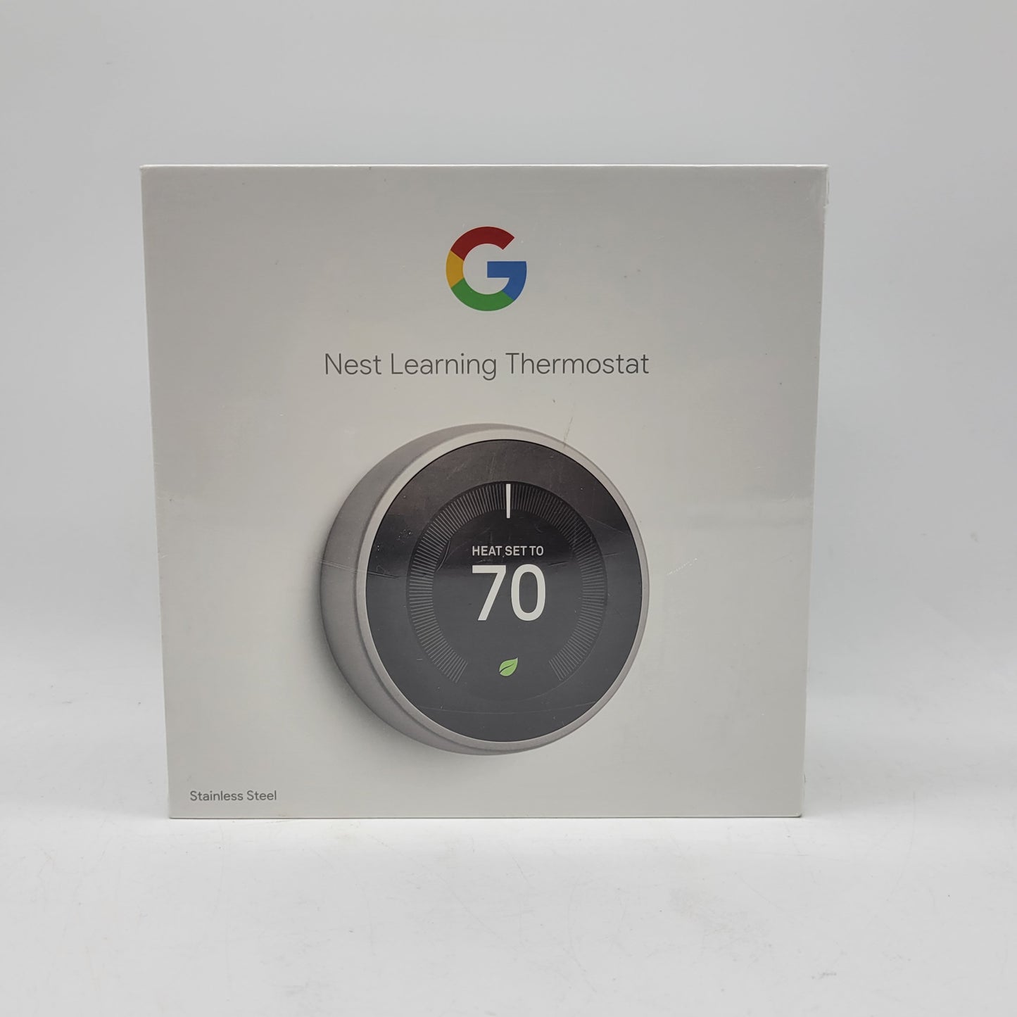 New GOOGLE Nest Learning Thermostat Stainless Steel A0013