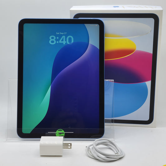 WiFi Only Apple iPad 10th Gen 64GB 26.0 Blue MPQ13LL/A Read