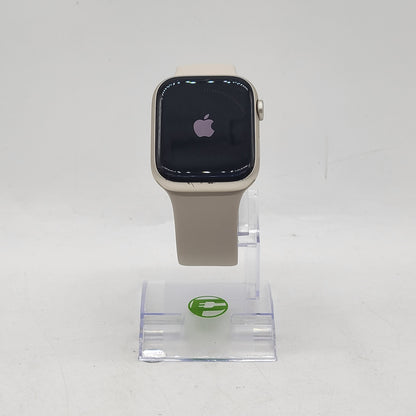 GPS Only Apple Watch Series 8 45MM Starlight Aluminum Starlight Band MNUQ3LL/A