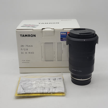 Tamron A036 28-75mm f/2.8  Di III RXD For Sony E-Mount Zoom Lens