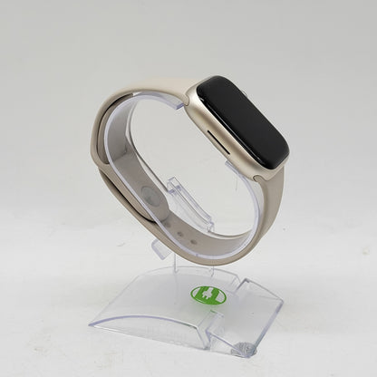 Unlocked Apple Watch Series 9 45MM Starlight Aluminum MRM93LL/A