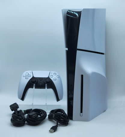 Sony PlayStation 5 Slim Disc Edition PS5 1TB White Console Gaming System