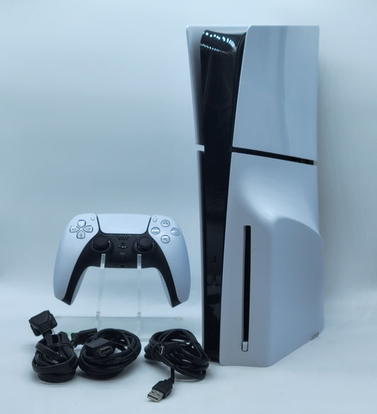 Sony PlayStation 5 Slim Disc Edition PS5 1TB White Console Gaming System